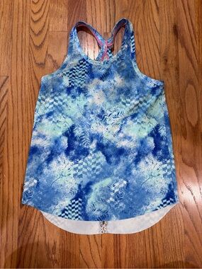 Ivivva by Lululemon Girls Vented Racerback Tank Top sz 12